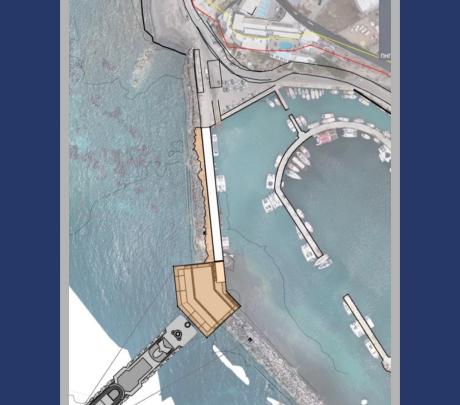 Κατασκευή θαλάσσιας πύλης διαφυγής στο αλιευτικό καταφύγιο της Βλυχάδας ν. Θήρας