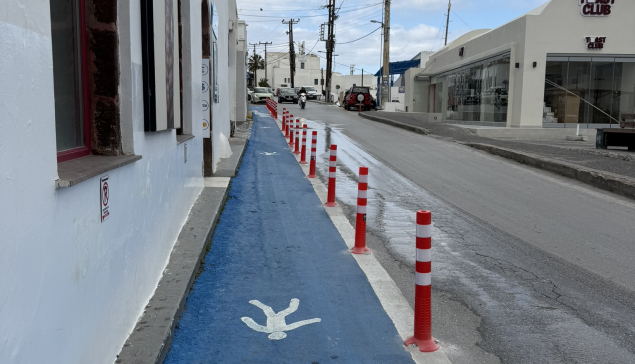 Διάδρομοι και οι διαβάσεις πεζών στα Φηρά